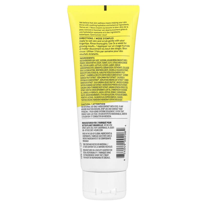 ACURE - Brightening Facial Scrub 118ml