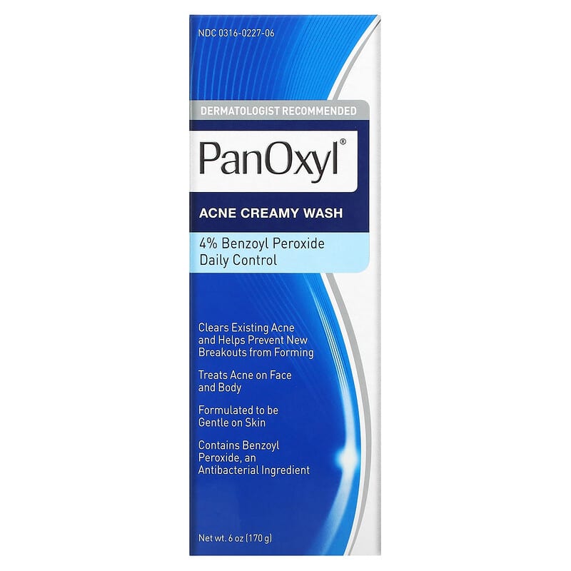 PanOxyl - Acne Creamy Wash, Benzoyl Peroxide 4% Daily Control