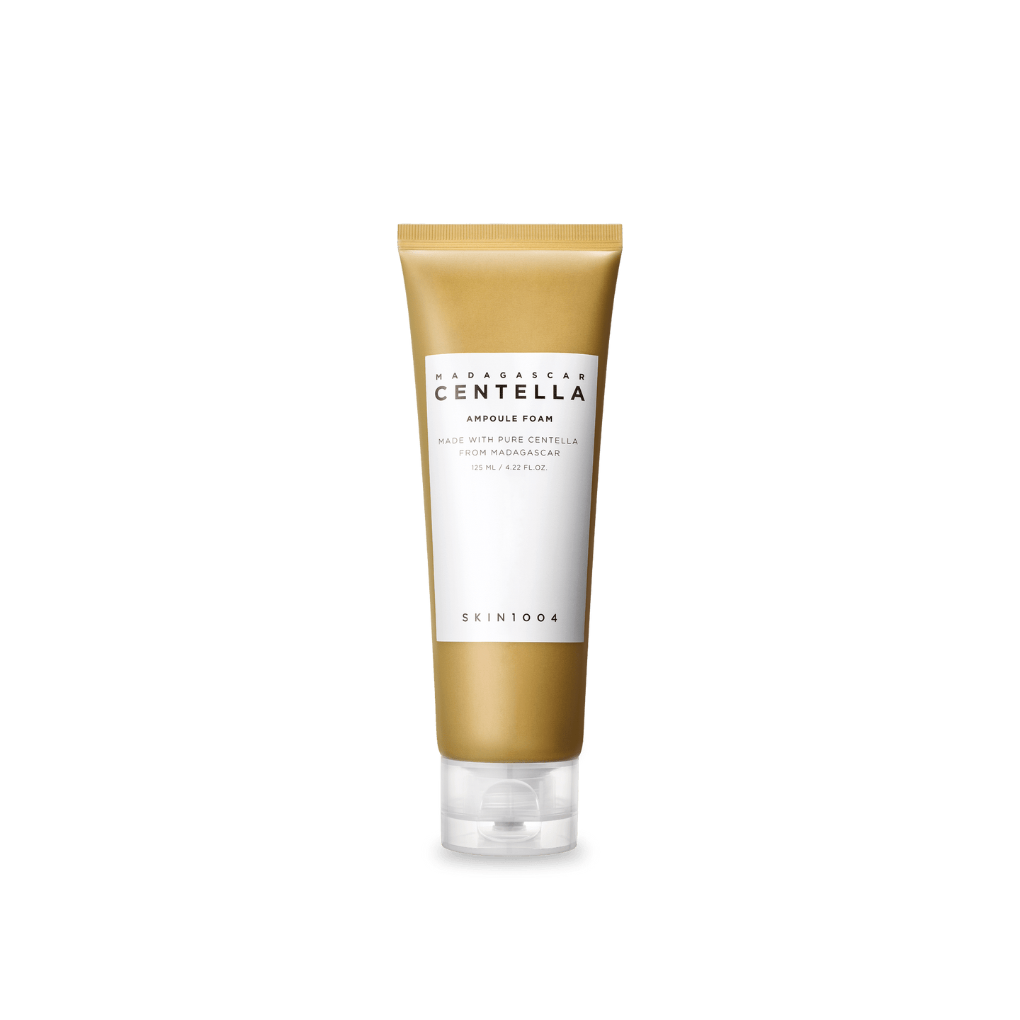 A tube of SKIN1004 Madagascar Centella Ampoule Foam, 125ml.