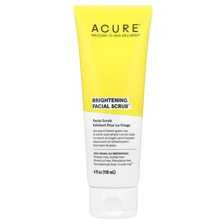 ACURE - Brightening Facial Scrub 118ml - Korean Glow