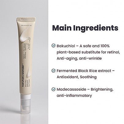Haruharu WONDER - Black Rice Bakuchiol Eye Cream 20ml - Korean Glow