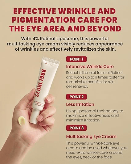 KSECRET - Seoul1988 Eye Cream Retinal Liposome 4% + Fermented Bean