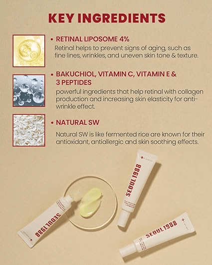 KSECRET - Seoul1988 Eye Cream Retinal Liposome 4% + Fermented Bean