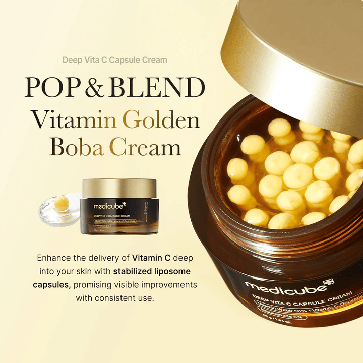 medicube - Deep Vita C Capsule Cream - Korean Glow