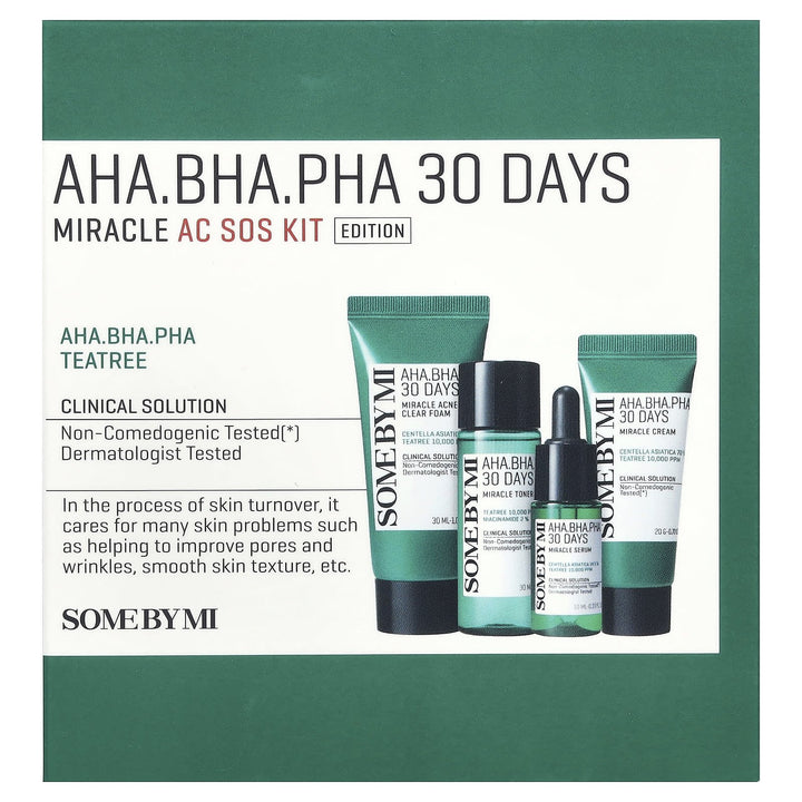 SOME BY Mi - AHA. BHA. PHA 30 Days Miracle AC SOS Kit - Korean Glow